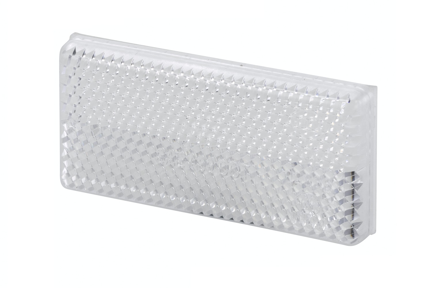 HELLA 8RA 004 412-011 Rückstrahler - Lichtscheibenfarbe: weiß - geklebt