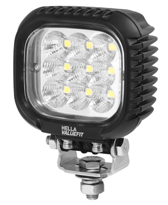 HELLA 1GA 357 109-012 LED-Arbeitsscheinwerfer - Valuefit S3000 - 12/24/48V - 3400lm - geschraubt - h