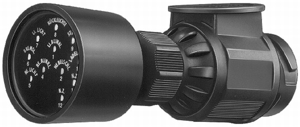 HELLA 8PD 007 216-001 Prüfgerät, Anhängersteckdose - 12V - 13-polig - DIN/ISO: 11446 - mit LED-Anzei