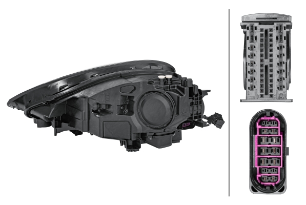 HELLA 1EX 014 690-021 LED-Hauptscheinwerfer - rechts - für u.a. Porsche Cayenne (9Ya)