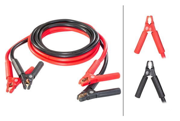 HELLA 8KS 236 693-001 Starthilfekabel - 12/24V - 750A - Kabel: 5m - ohne Überspannungsschutz
