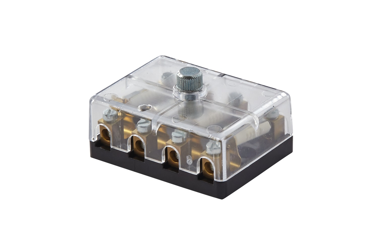 HELLA 8JD 002 294-211 Sicherungsdose - 4-polig - 8A - glasklar - Stecker: Schraubkontakt