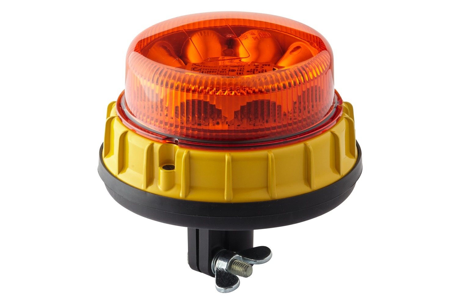 HELLA 2XD 011 557-041 LED-Blitz-Kennleuchte - K-LED Mining - 12/24V - gelb - Rohrstutzen - gelb