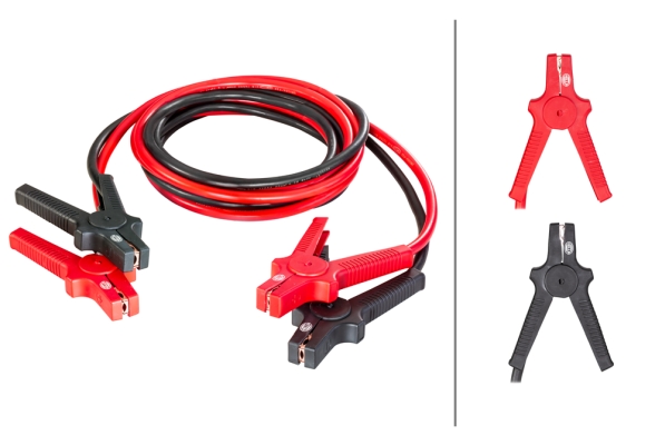 HELLA 8KS 236 690-001 Starthilfekabel - 12/24V - 480A - Kabel: 4.5m - ohne Überspannungsschutz