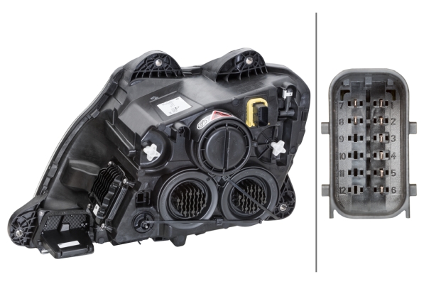 HELLA 1EX 010 116-721 FF/Halogen/LED-Hauptscheinwerfer - rechts