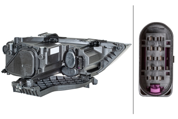 HELLA 1EG 354 839-011 Halogen-Hauptscheinwerfer - links - für u.a. Audi (Faw) Q3 (84B, 84G)
