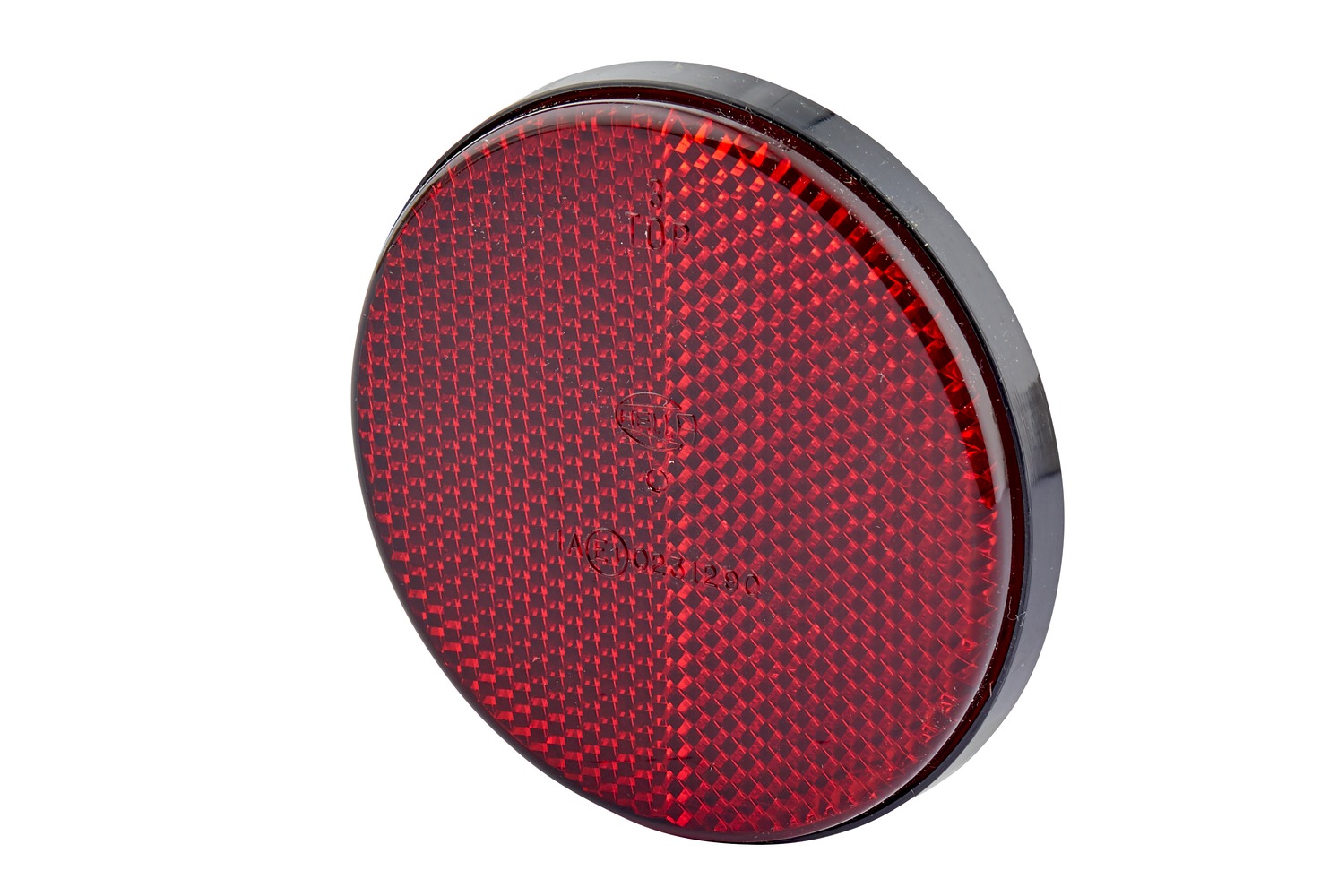 HELLA 8RA 002 016-111 Rückstrahler - Lichtscheibenfarbe: rot - rund - Anbau/geschraubt - hinten