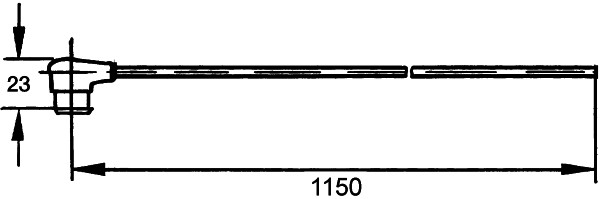 HELLA 8KA 500 218-002 Anschlussleitung, Außenspiegel - Länge: 1150mm - 2-polig