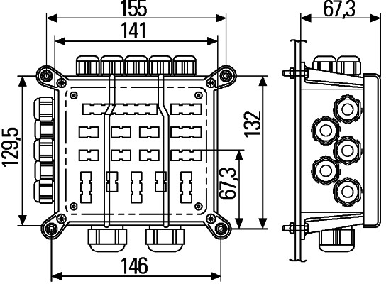 HELLA 8JE 340 151-001 Verbindungs-/Verteilerstück