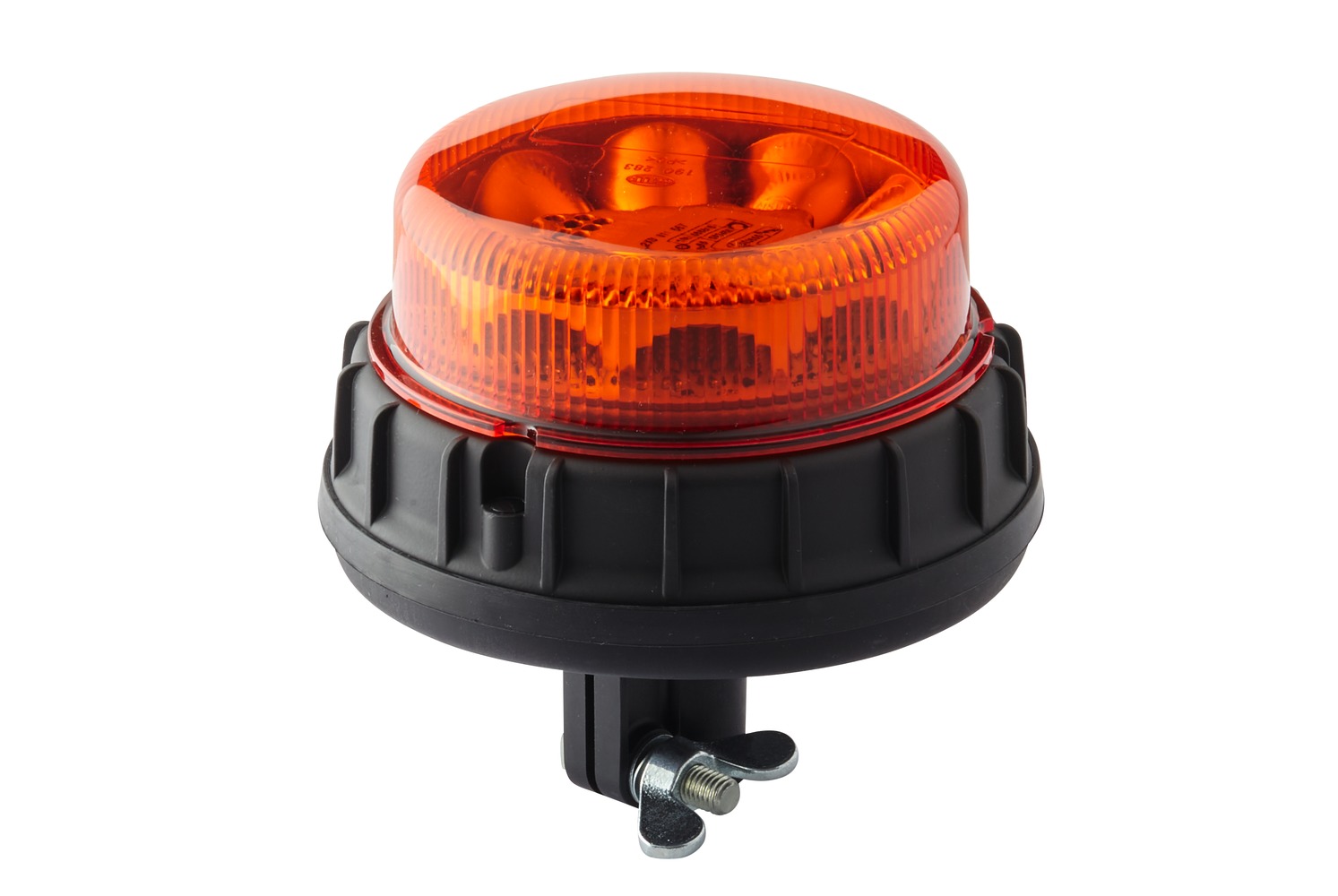 HELLA 2XD 011 557-811 LED-Rundumkennleuchte - K-LED 2.0 - 12/24V - gelb - Rohrstutzen - gelb