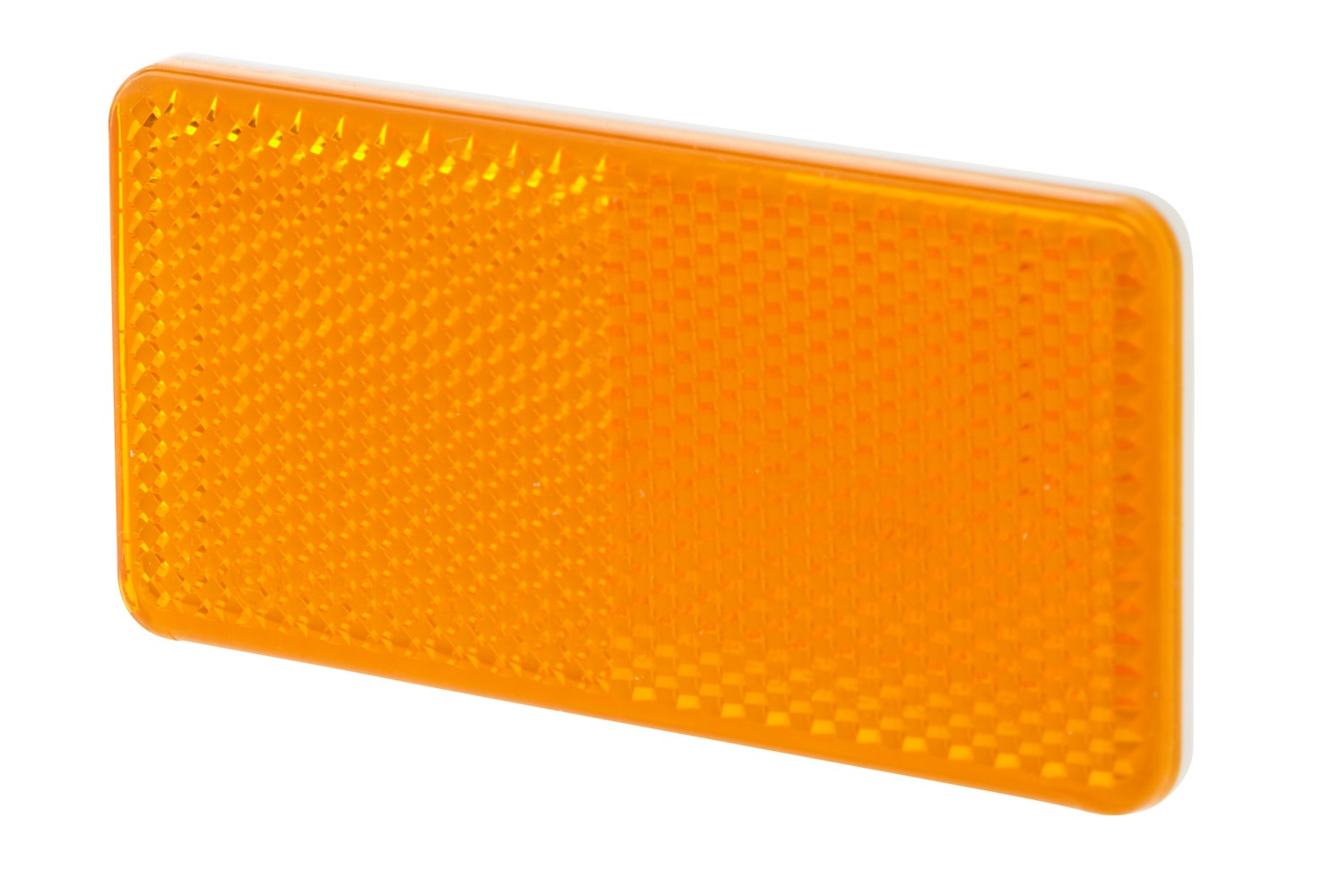 HELLA 8RA 003 326-041 Rückstrahler - Lichtscheibenfarbe: gelb - geklebt