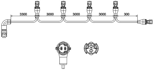 HELLA 8KB 340 820-421 Anschlussleitung, Seitenmarkierungsleuchte - EasyConn
