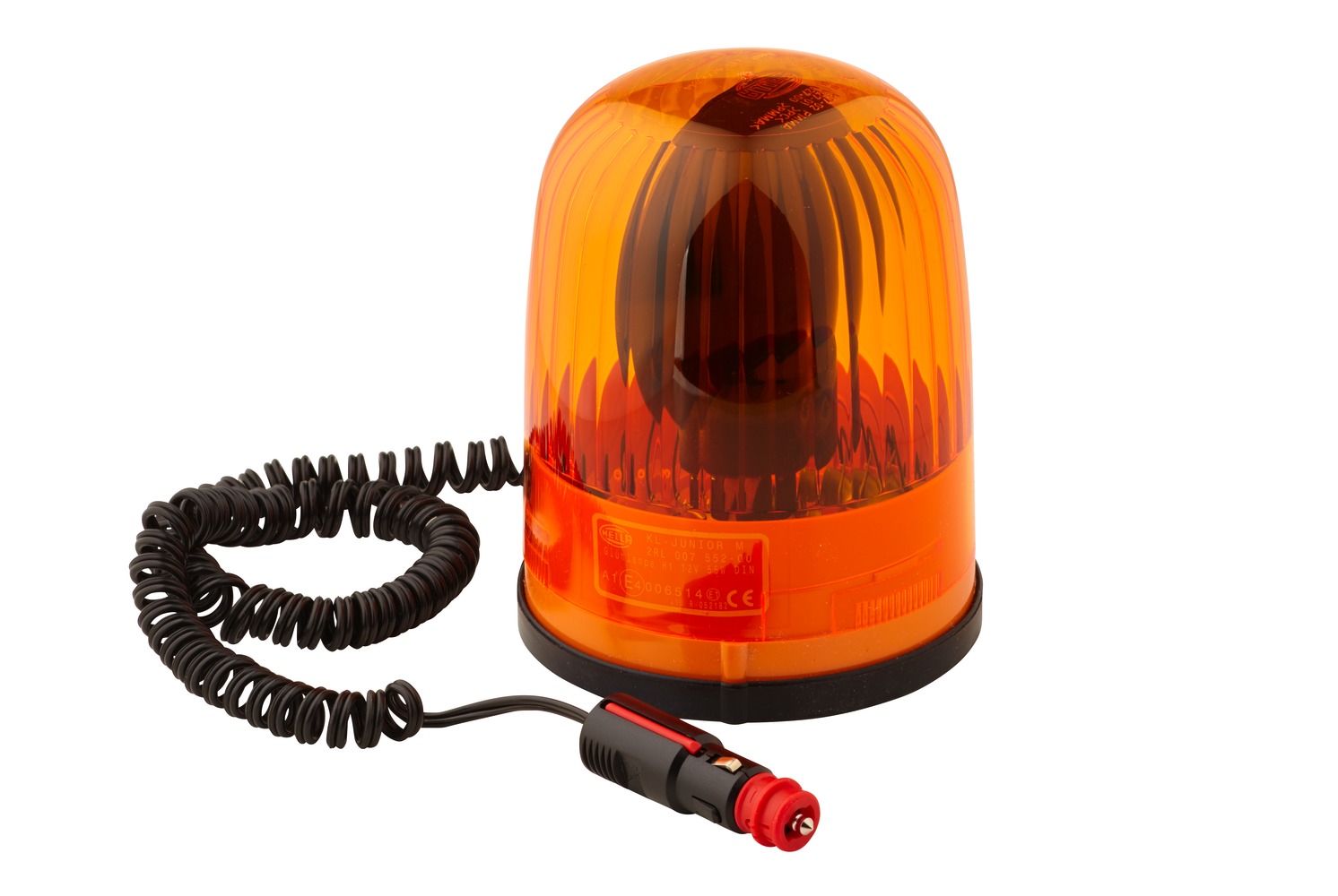HELLA 2RL 007 552-001 Halogen-Rundumkennleuchte - KL Junior - 12V - gelb - Magnetbefestigung - gelb