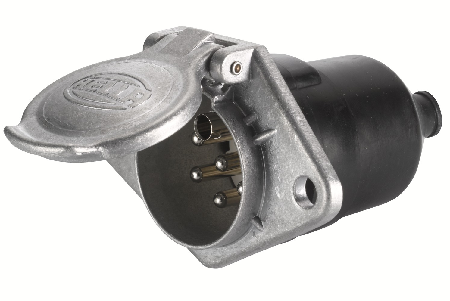 HELLA 8JB 003 834-031 Steckdose - 24V - 7-polig - Stecker: Flachstecker - Metall - DIN/ISO: 3731