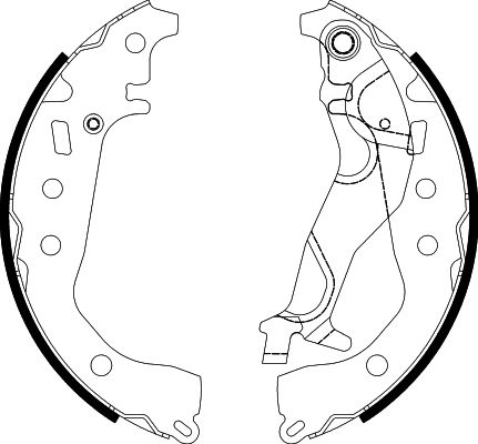 Hella 8DB355038-251 Bremsbackensatz