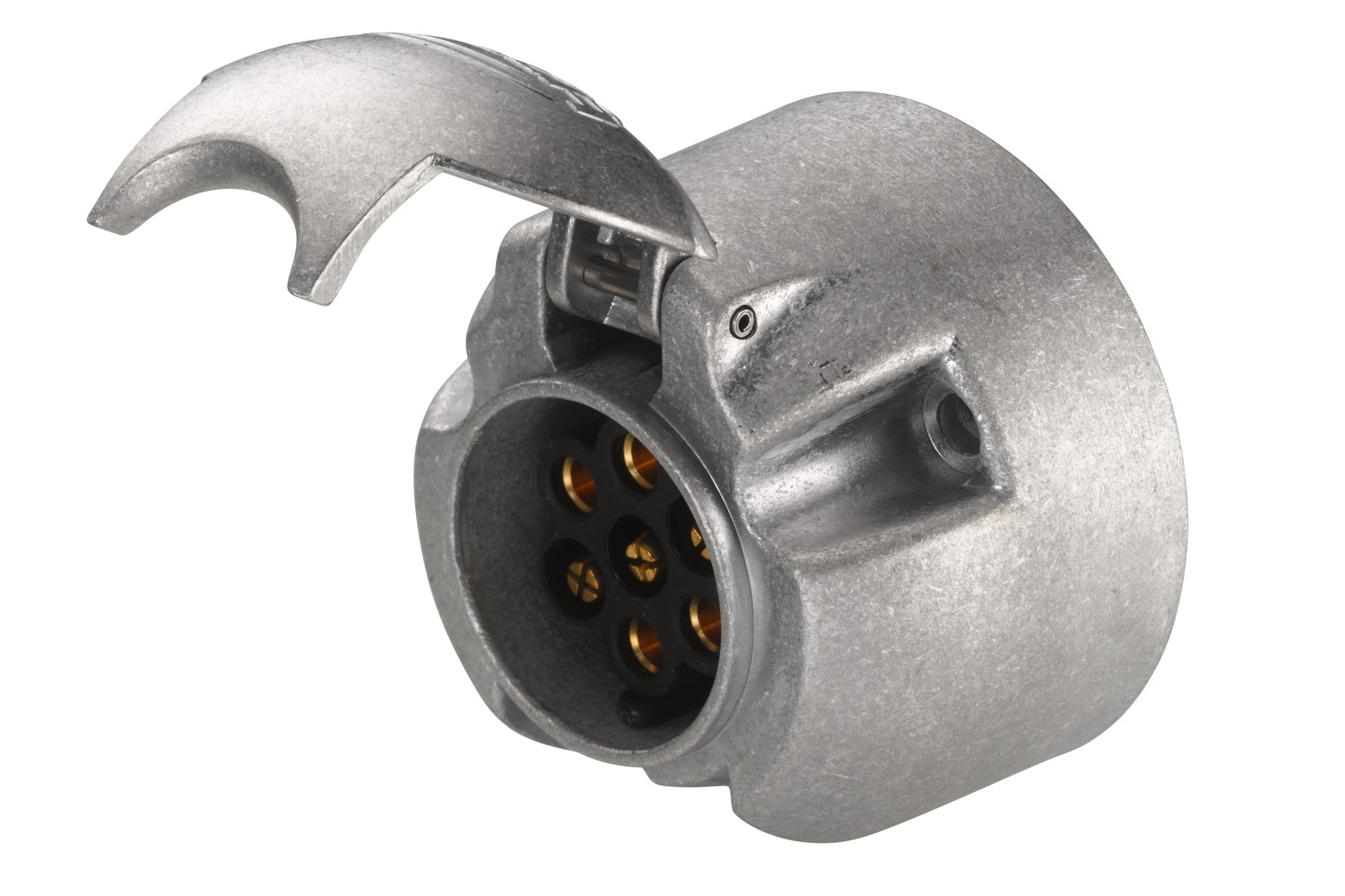 HELLA 8JB 001 941-041 Steckdose - 7-polig - Stecker: Flachstecker - Metallgehäuse - DIN/ISO: 1724