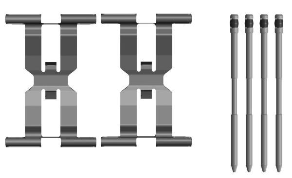 Hella 8DZ355207-021 Zubehörsatz, Scheibenbremsbelag