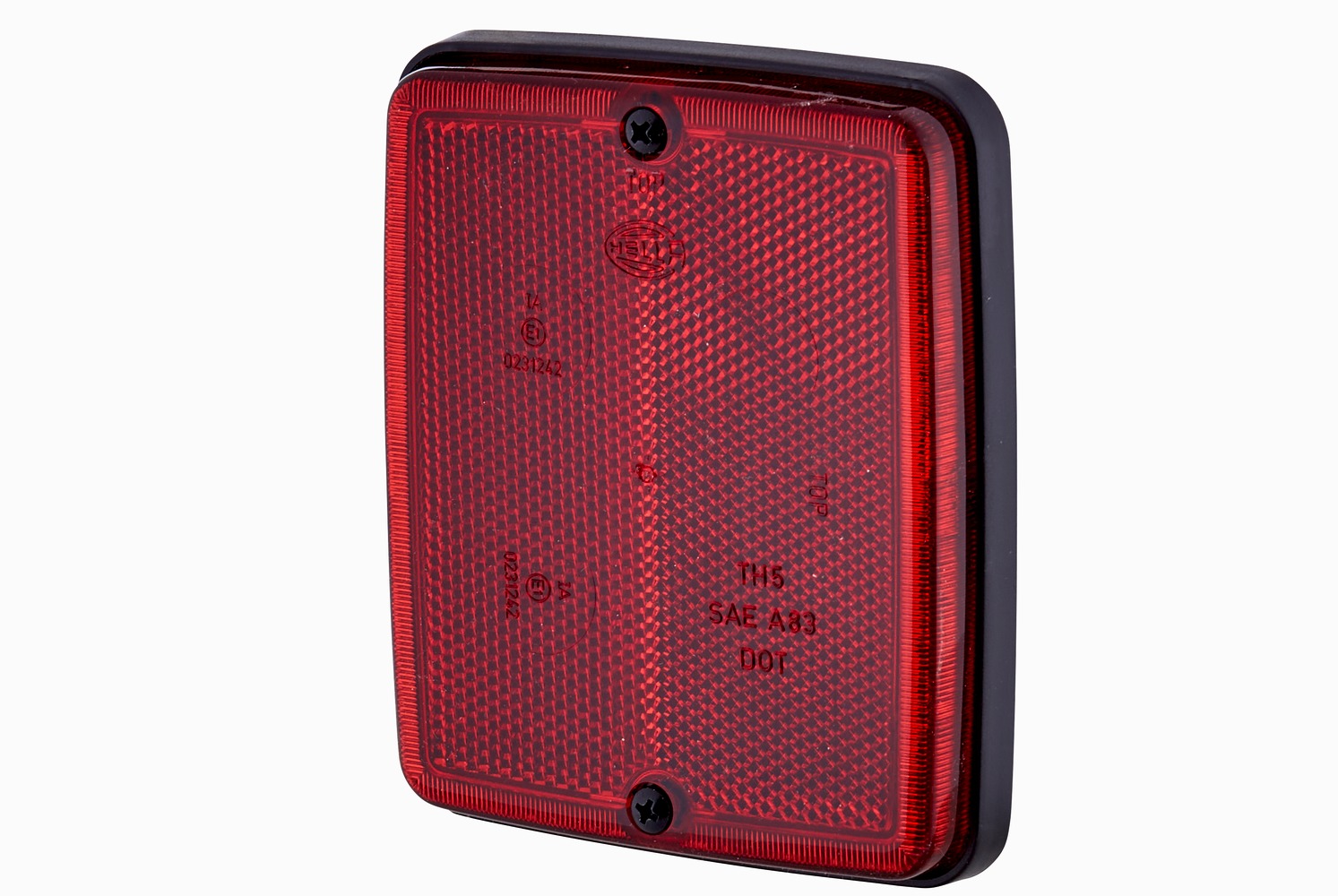 HELLA 8RA 003 660-007 Rückstrahler - Lichtscheibenfarbe: rot - geschraubt