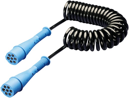 HELLA 8KA 004 797-031 Elektrowendel - 7-polig - N-Type - 24V - blau - Kunststoff