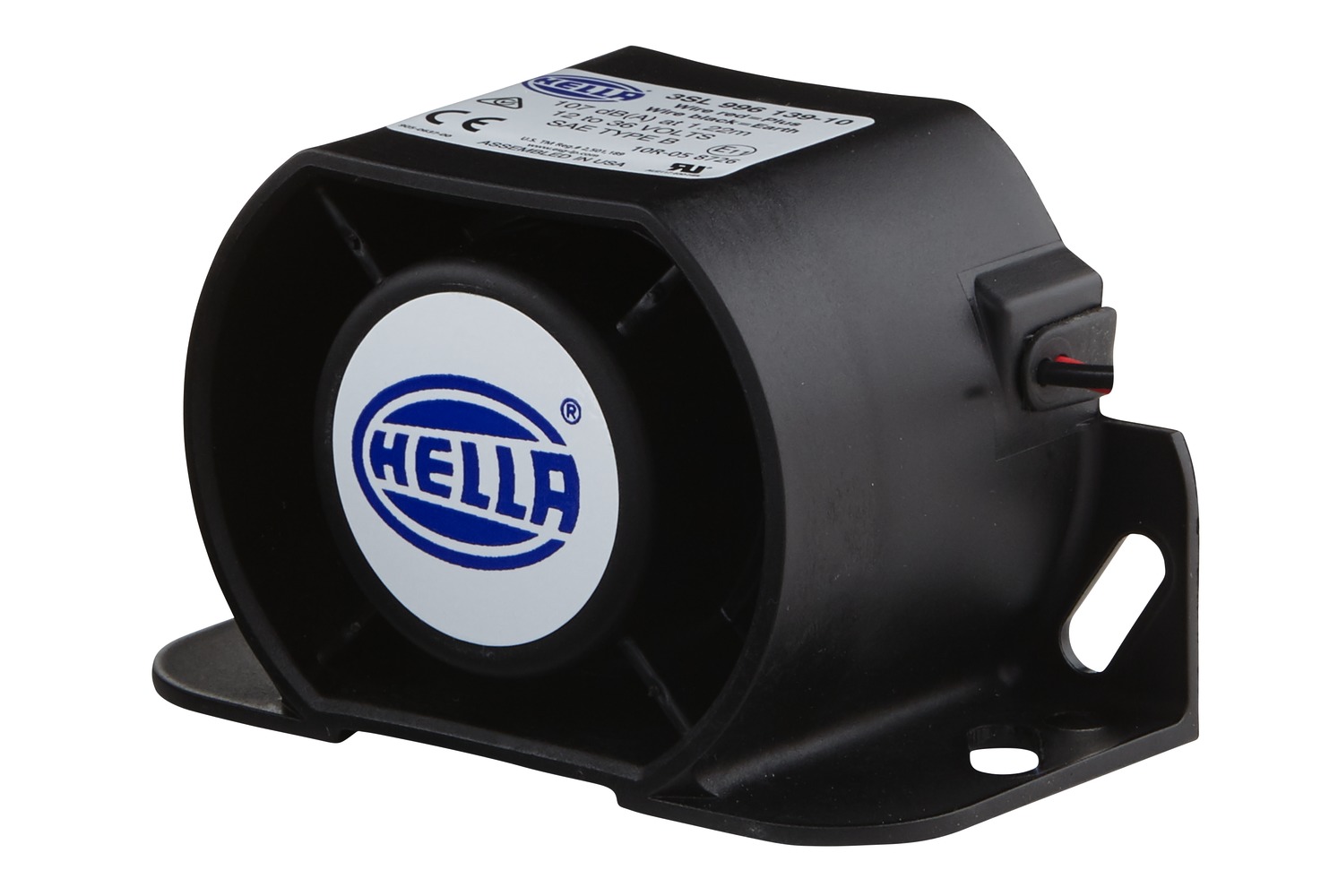 HELLA 3SL 996 139-101 Rückfahrwarner - 107dB(A) - Frequenzbereich: 1300Hz - geschraubt - Kabel: 171m