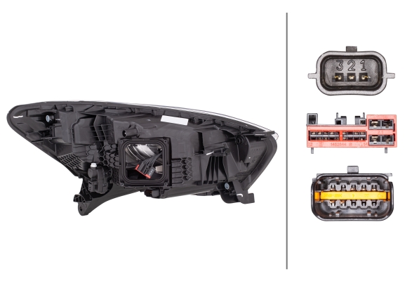HELLA 1EX 012 977-651 LED-Hauptscheinwerfer - links - für u.a. Renault Captur I (J5_, H5_)