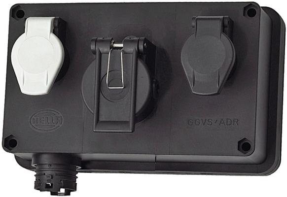 HELLA 8JE 340 898-021 Zentralelektrik EasyConn - 15-Pol ISO 12098/7-Pol N ISO 1185/7-Pol S ISO 3731