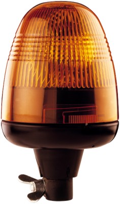 HELLA 2RL 006 846-001 Halogen-Rundumkennleuchte - KL Rotaflex - 12V - gelb - Rohrstutzen - gelb