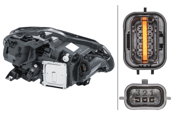 HELLA 1EX 013 930-811 LED-Hauptscheinwerfer - links - für u.a. Renault Captur I (J5_, H5_)