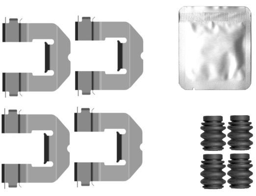 Hella 8DZ355207-131 Zubehörsatz, Scheibenbremsbelag